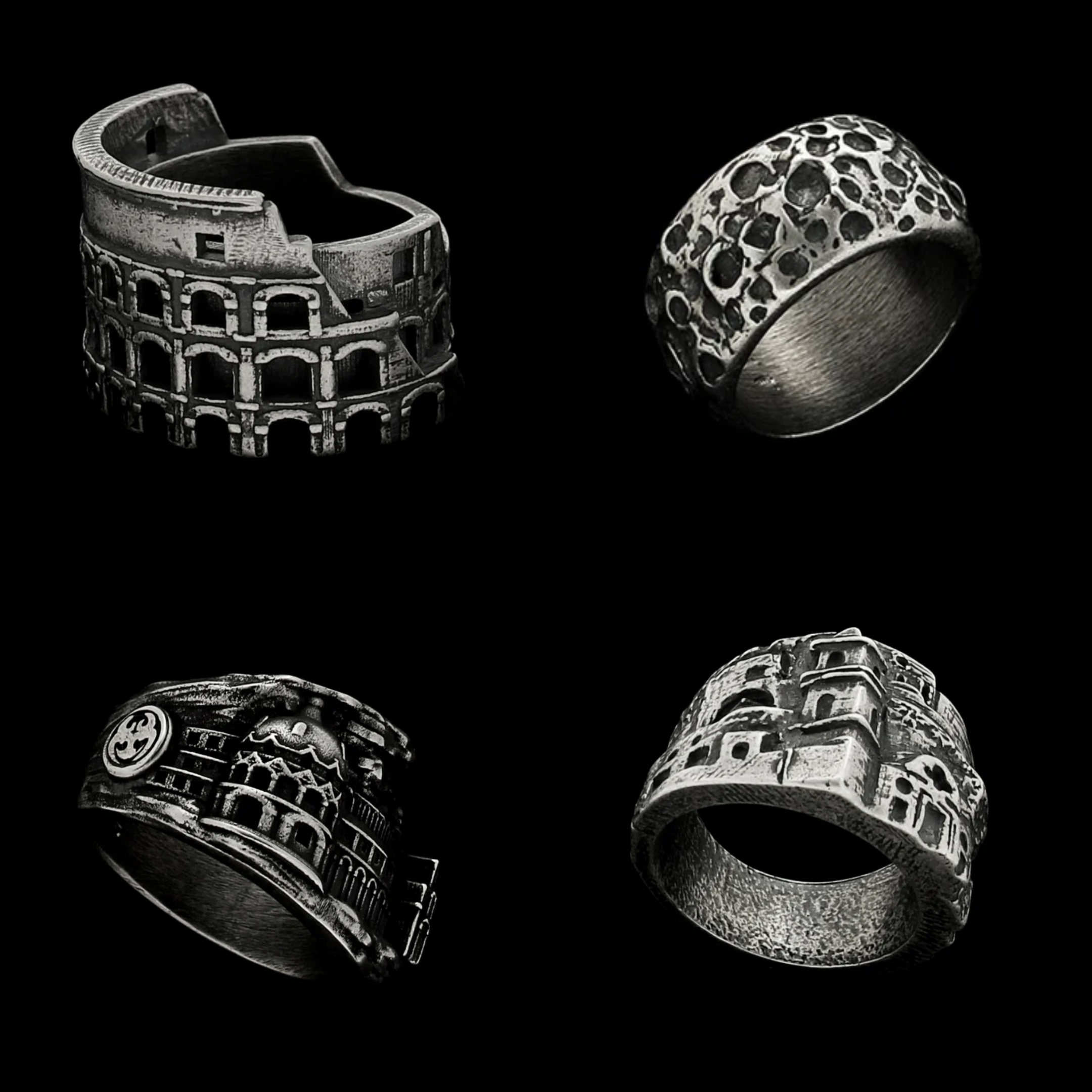 Anelli realistici in Argento 925: sculture da indossare firmate Manuel Bozzi