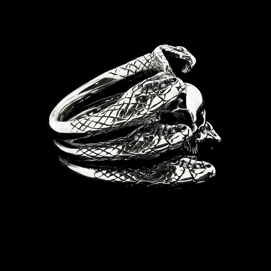 THREE SNAKES AND SKULL