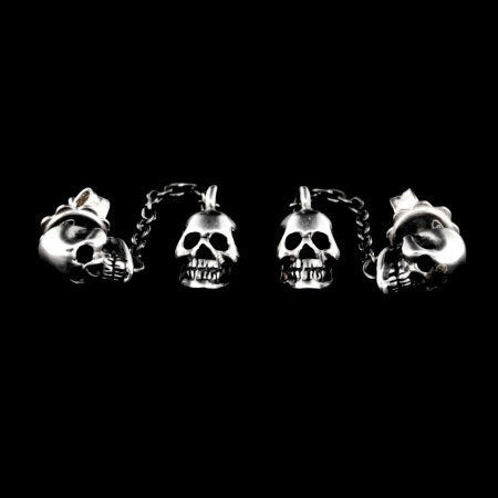 EARRING - SKULLS AND CHAIN